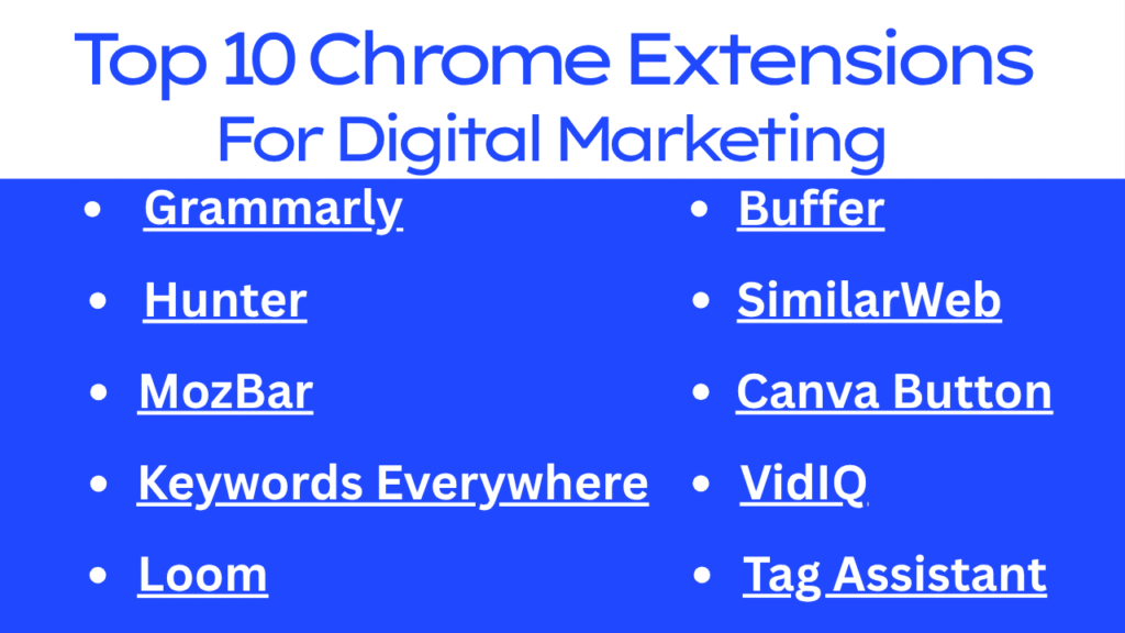 top Extensions for Digital Marketing 2025